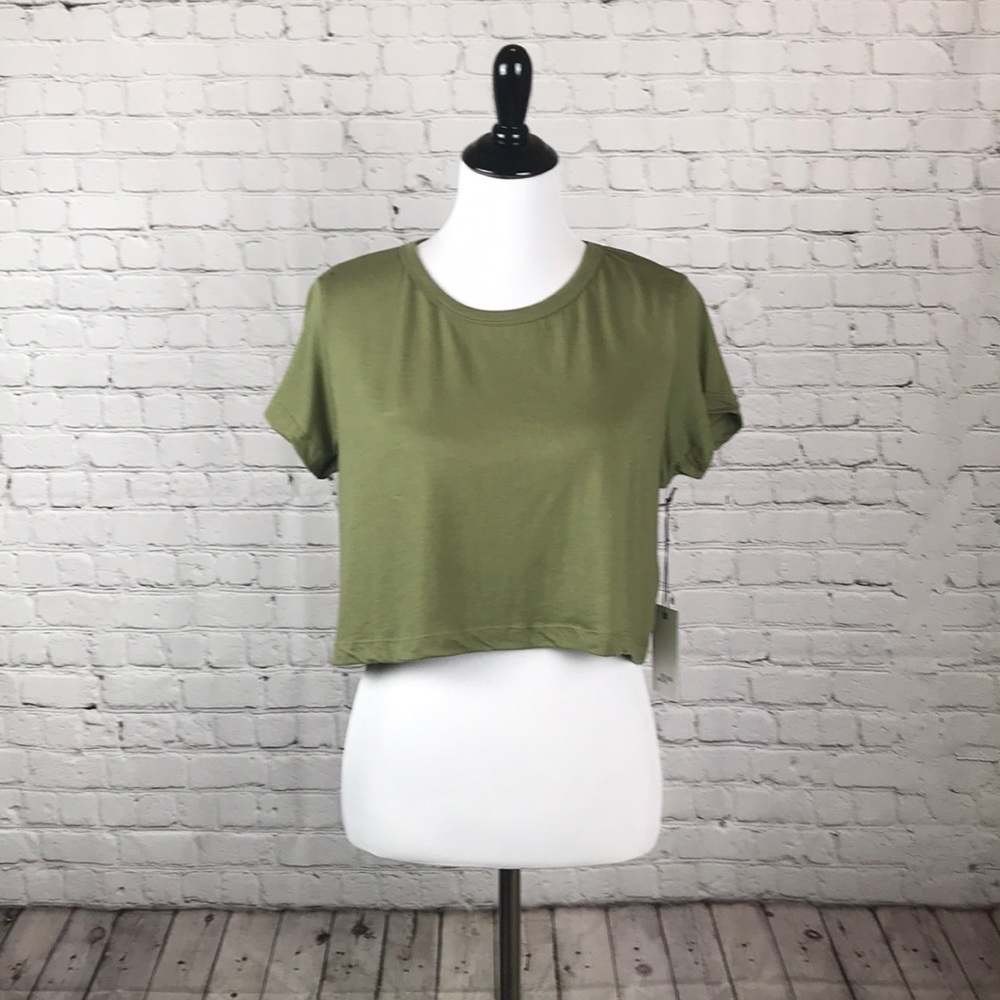 Size Small Hye Park & Lune green crop top